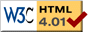 Valid HTML 4.01!