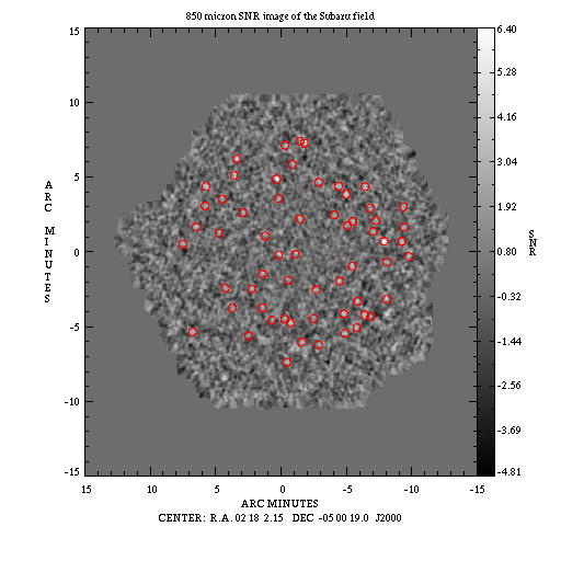 SXDF 850μm Map