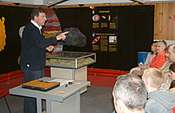 Open Day 2003: Meteorite handling in the Visitor Centre