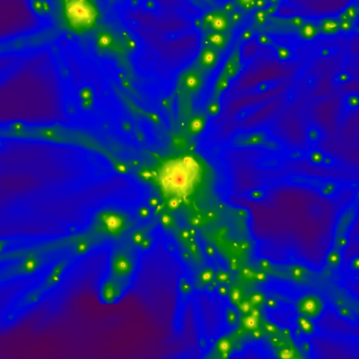 overdensity in
               the cosmic web