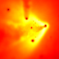 Cluster collision temperature map