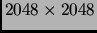 $2048\times2048$
